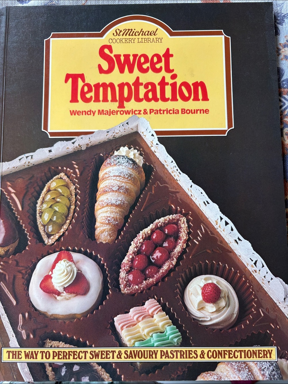 Sweet Temptation Cookbook by St Michael — Brown & Yellow Cover